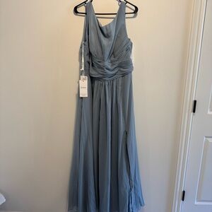 JJs House Dusty Blue Maxi Dress